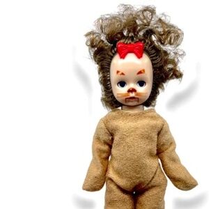 Madame Alexander mini doll - Wizard of Oz Cowardly Lion - rare vintage toy